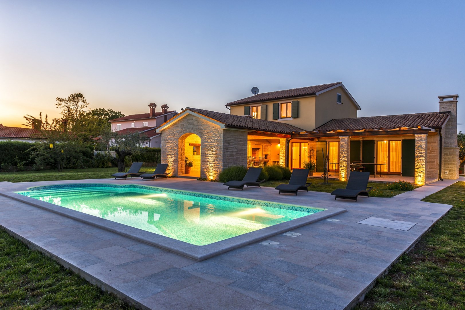 Villa Anita in Hrboki with Private Pool  in Istrien