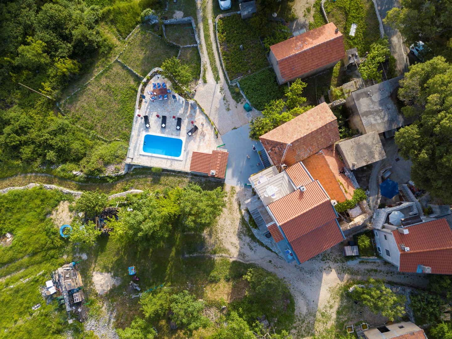 Villa Ljubini Dvori *** in Tucepi, rustikales Feri  in Kroatien