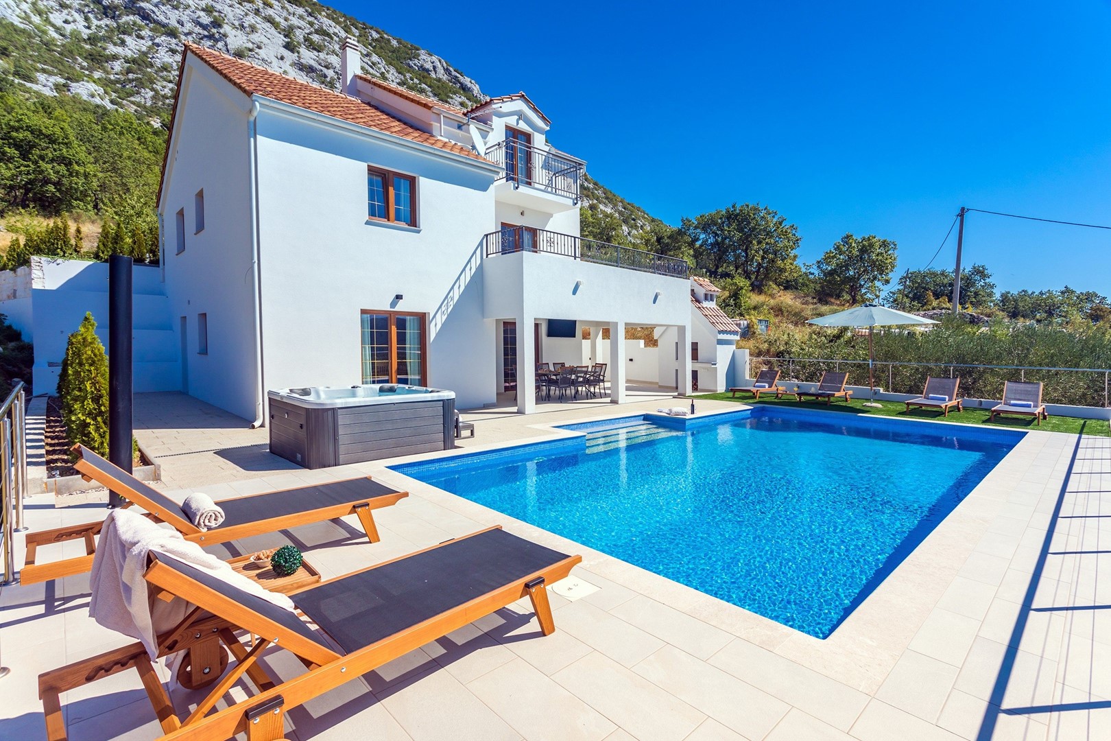 Villa Put Mosora mit 53 m2 privatem Pool, Whirlpoo   Gata