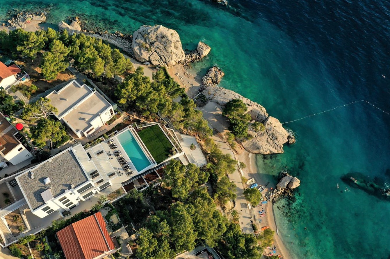 Villa Bacana ***** Luxusvilla in Brela, direkt am   in Dalmatien