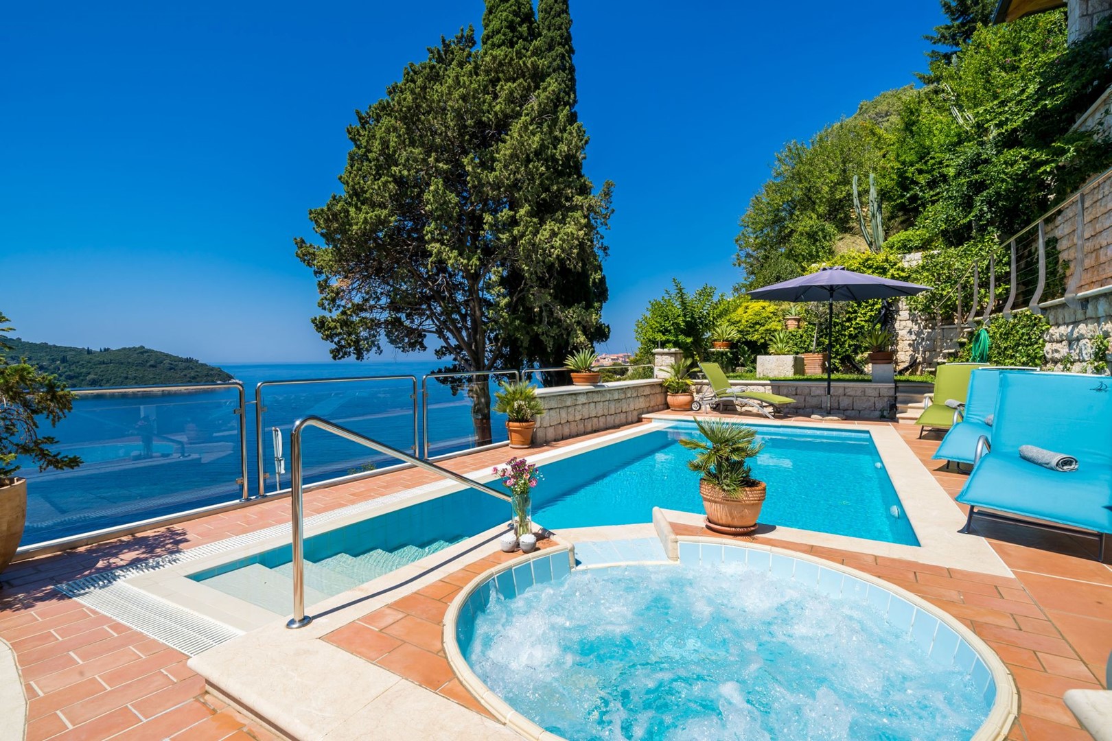 Luxusvilla am Strand Dubrovnik Palace mit privatem  in Dalmatien