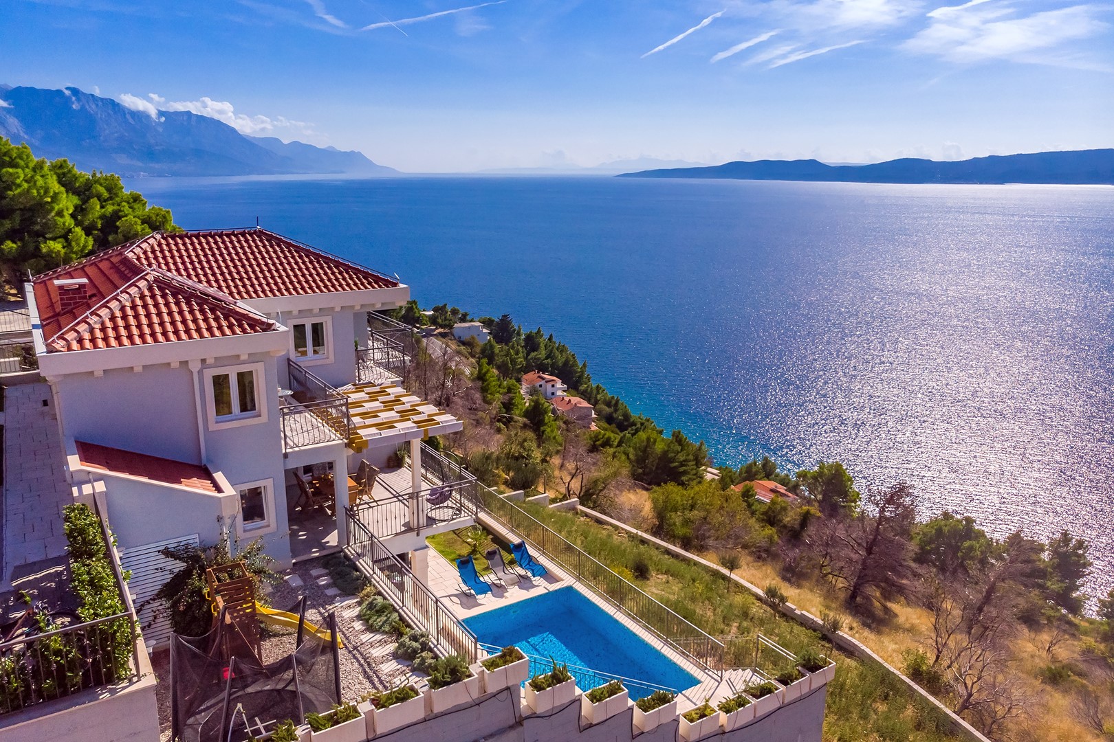Villa S & A mit beheiztem privatem Pool, 3 Sch   Split Riviera