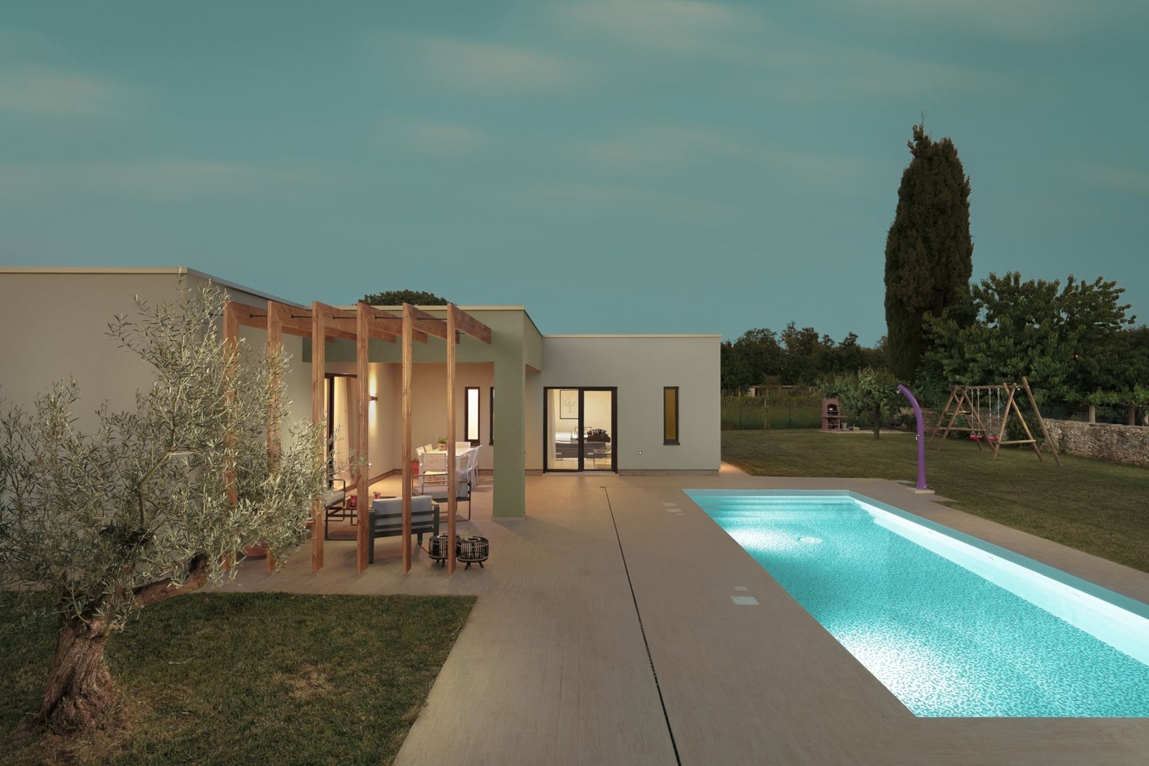 Villa im modernen Stil mit privatem Pool in lä  in Istrien